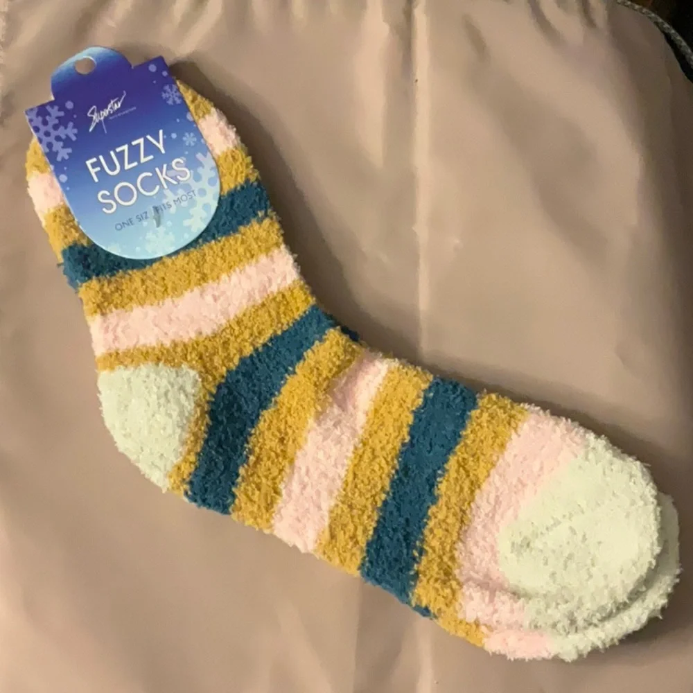 Soft fuzzy socks